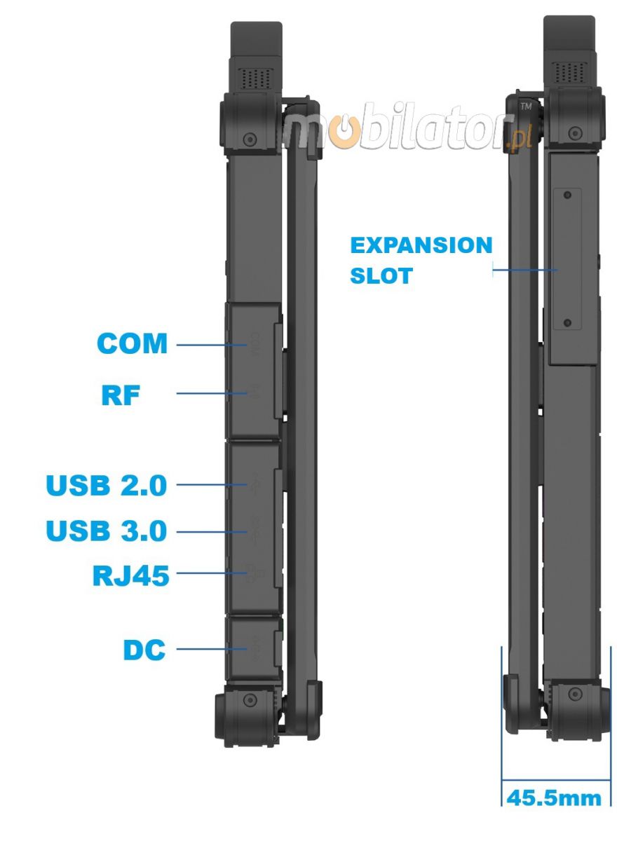 Emdoor X15A wstrzsoodporny przemysowy laptop Windows 11 IP65 Intel SSD